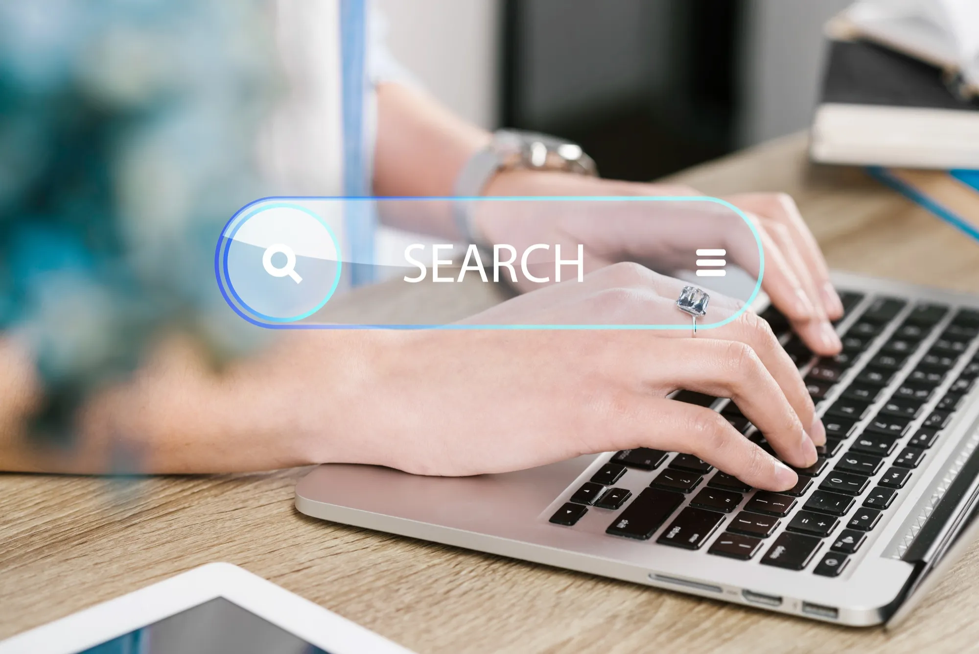 Homepage concept with search bar Homepage concept with search bar