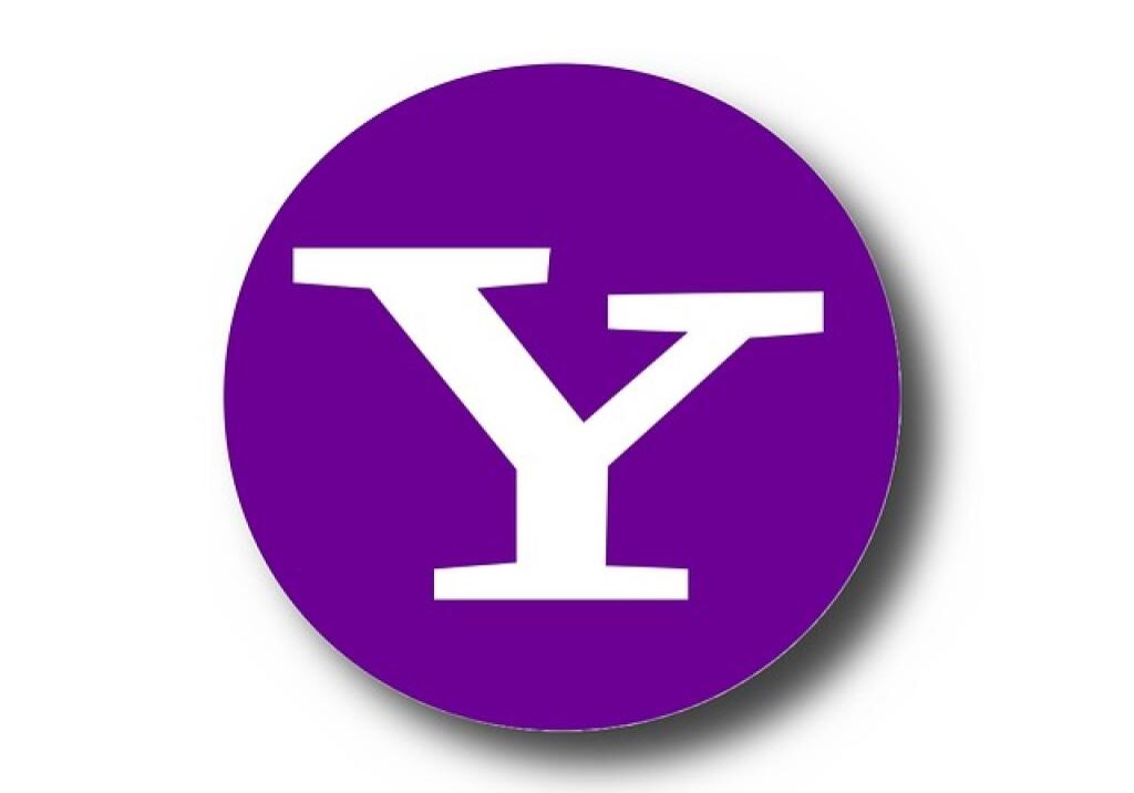 Purple circle with white 'Y' logo