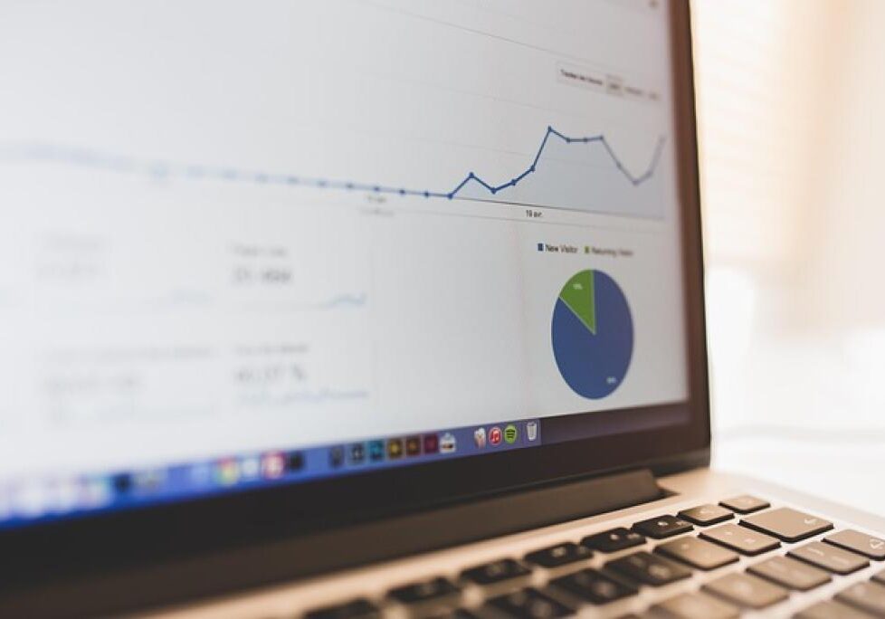 Graph showing website traffic analytics - organic reach