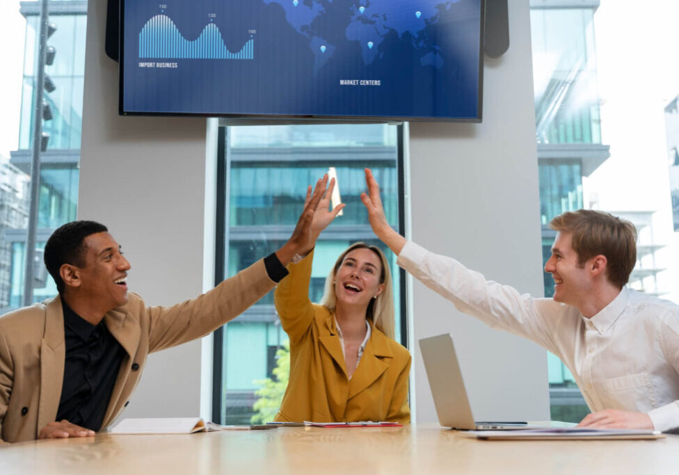 Business colleagues banner concept