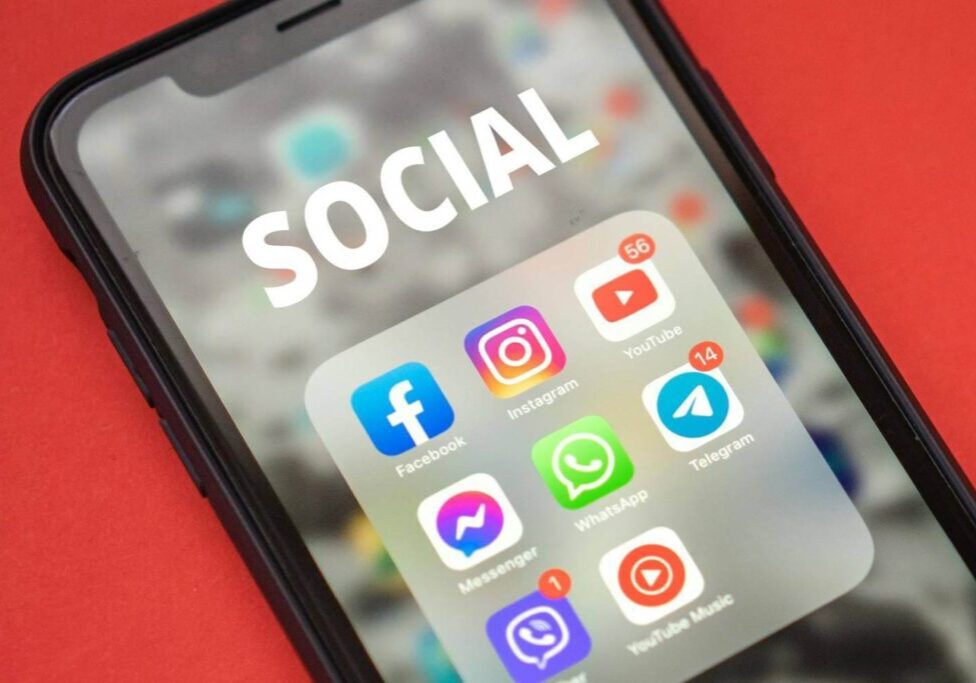 Mobile App Icons on a Smartphone Screen