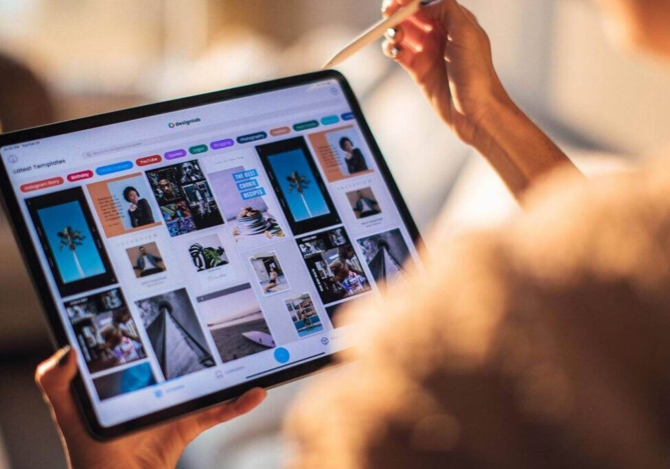 Woman Holding Tablet Computer